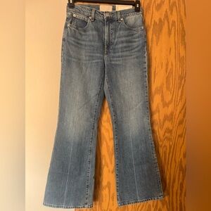 NWT Everlane Flare Jeans in Classic Blue Size 27 High Rise Flare jeans.